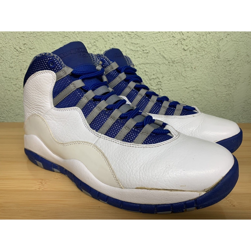 Air Jordan 10 Retro 2011 SZ 9 Old Royal White/Blue 487214-107